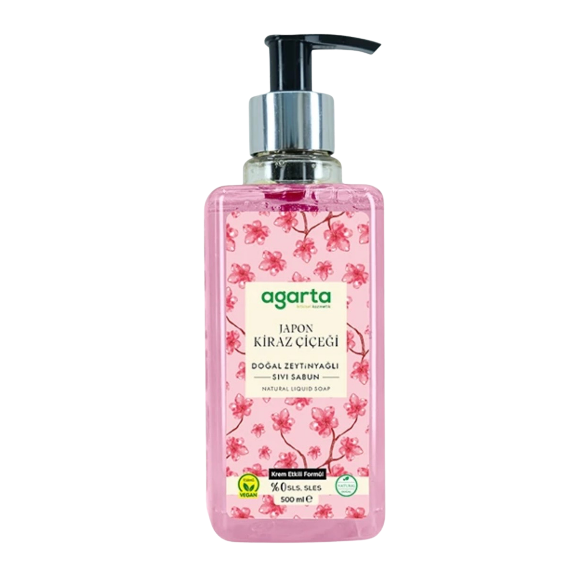 Agarta Natural Japanese Cherry Blossom Liquid Soap 500 ml