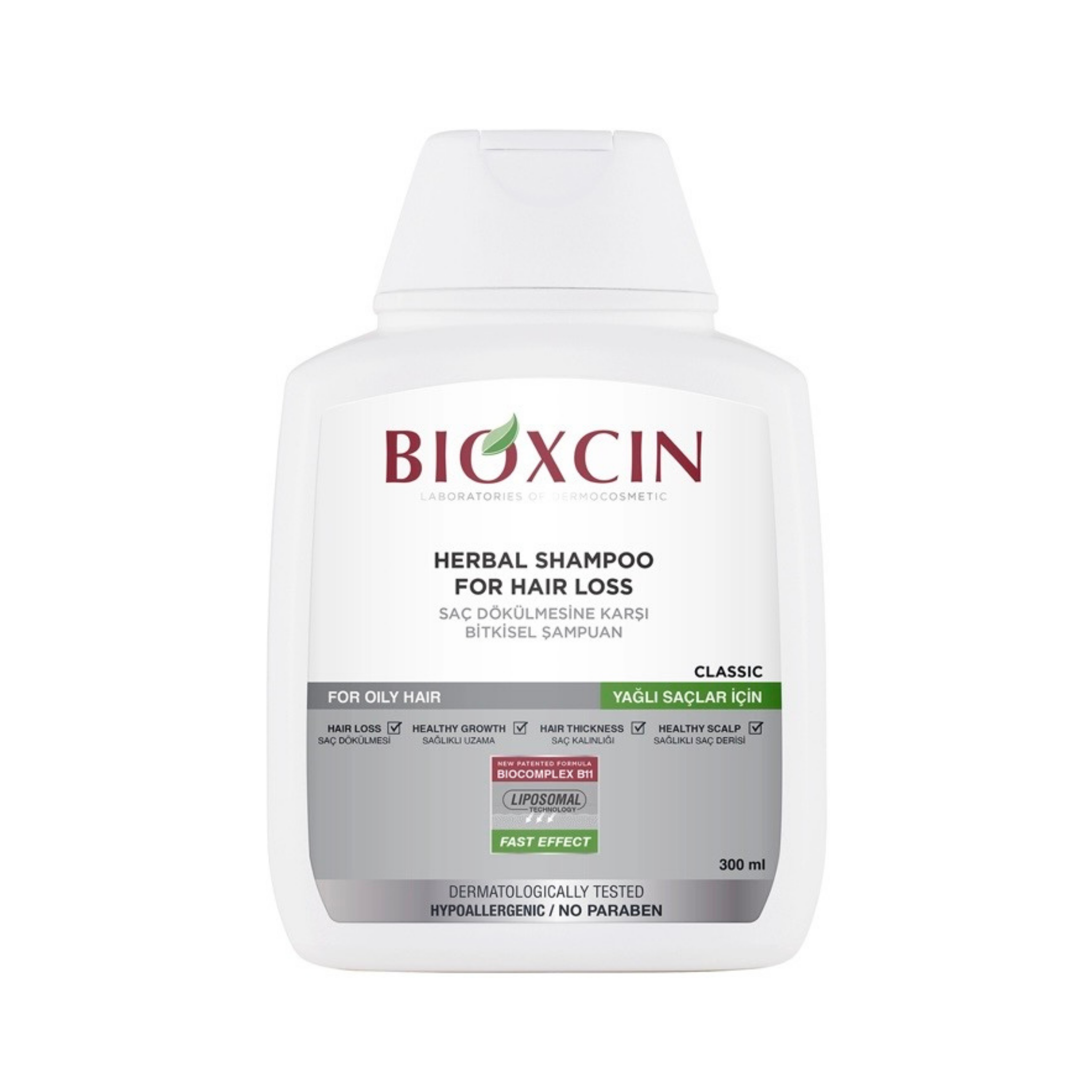 Bioxcin Herbal Shampoo for Hair Loss Oily Hair 300 ml