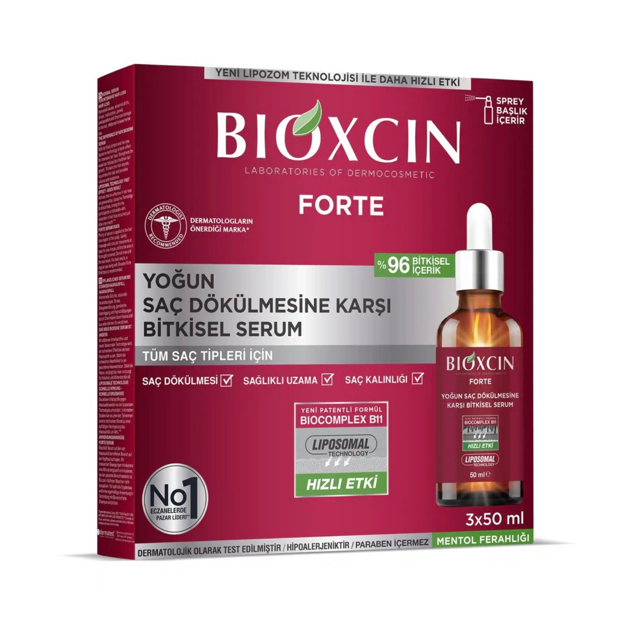 Bioxcin Forte Anti-Hair Loss Serum 3*50 ml
