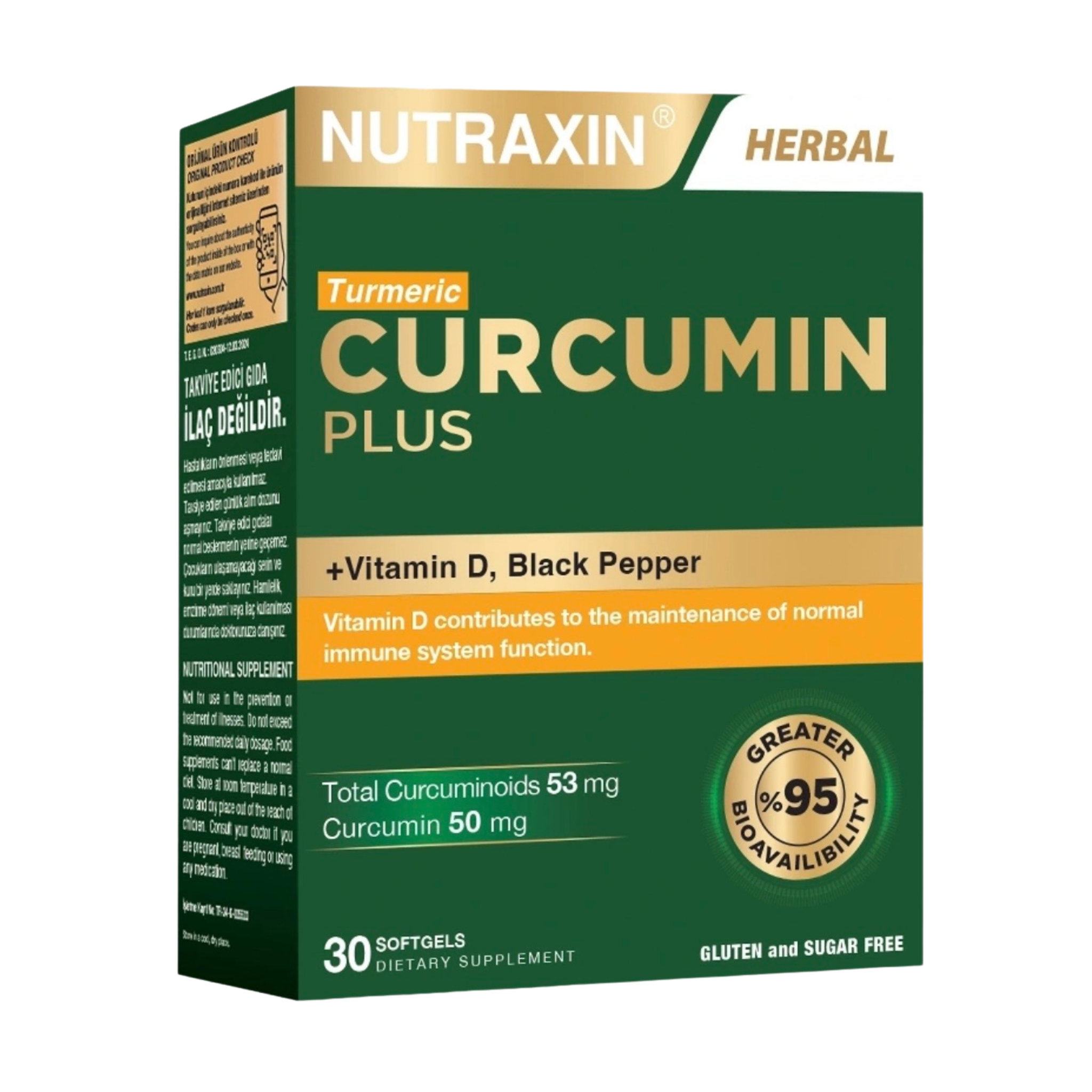 Nutraxin Curcumin 60 Capsules