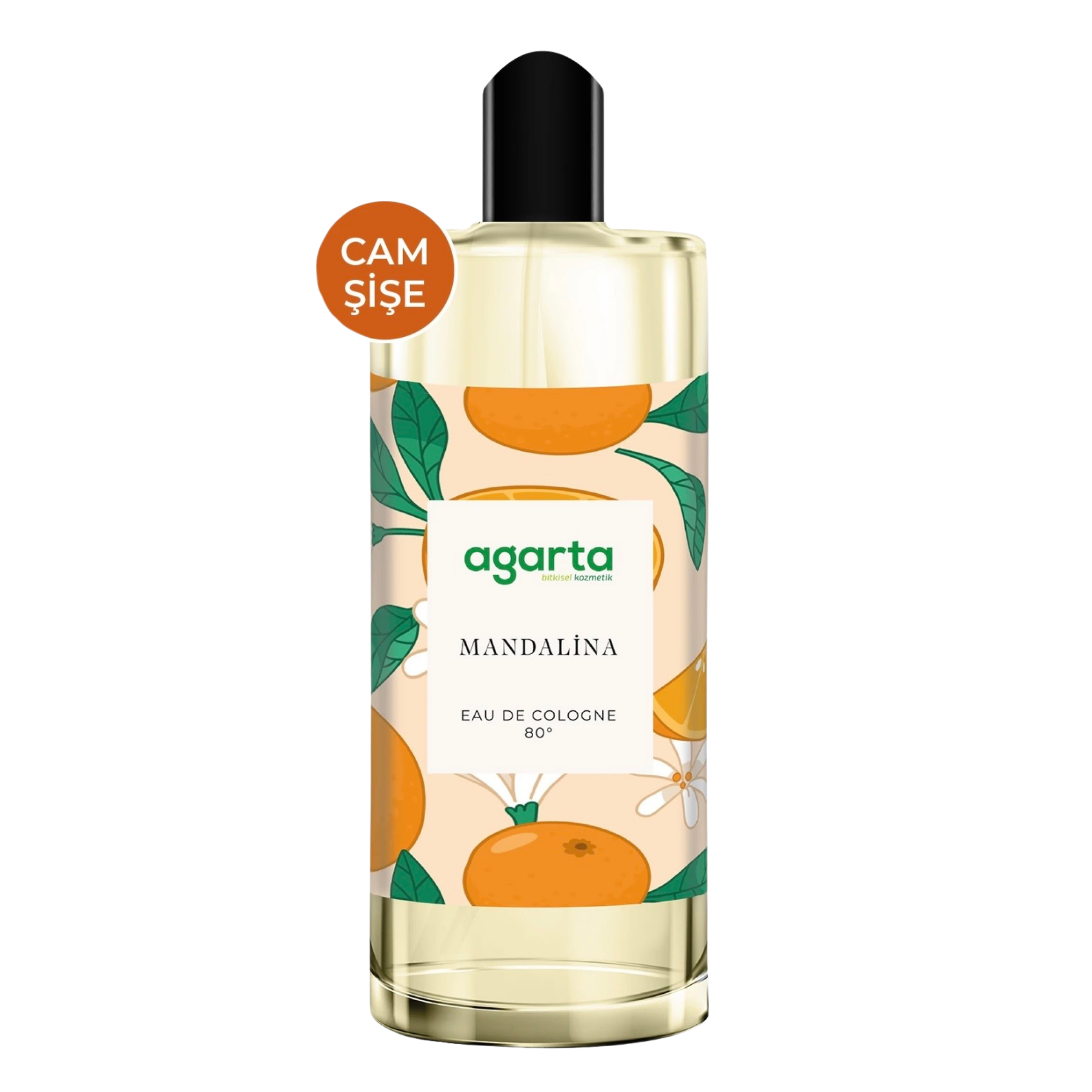 Agarta 80 Degree Tangerine Cologne Glass Bottle 250 ml