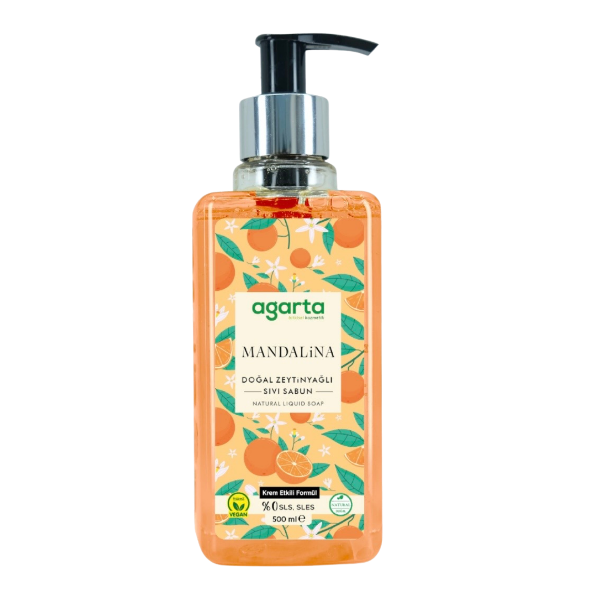 Natural Mandarin Liquid Soap 500 ml