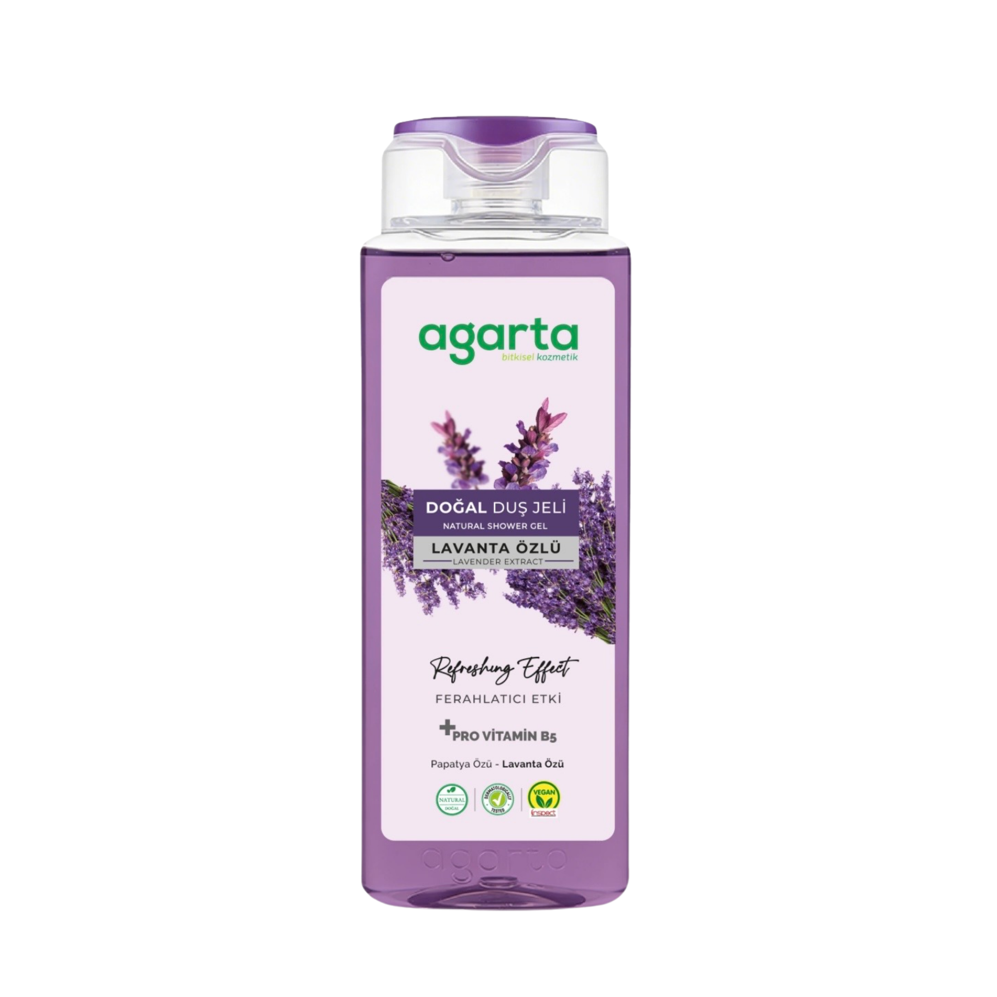 Agarta Doğal AHA Lavanta Duş Jeli 400 ml