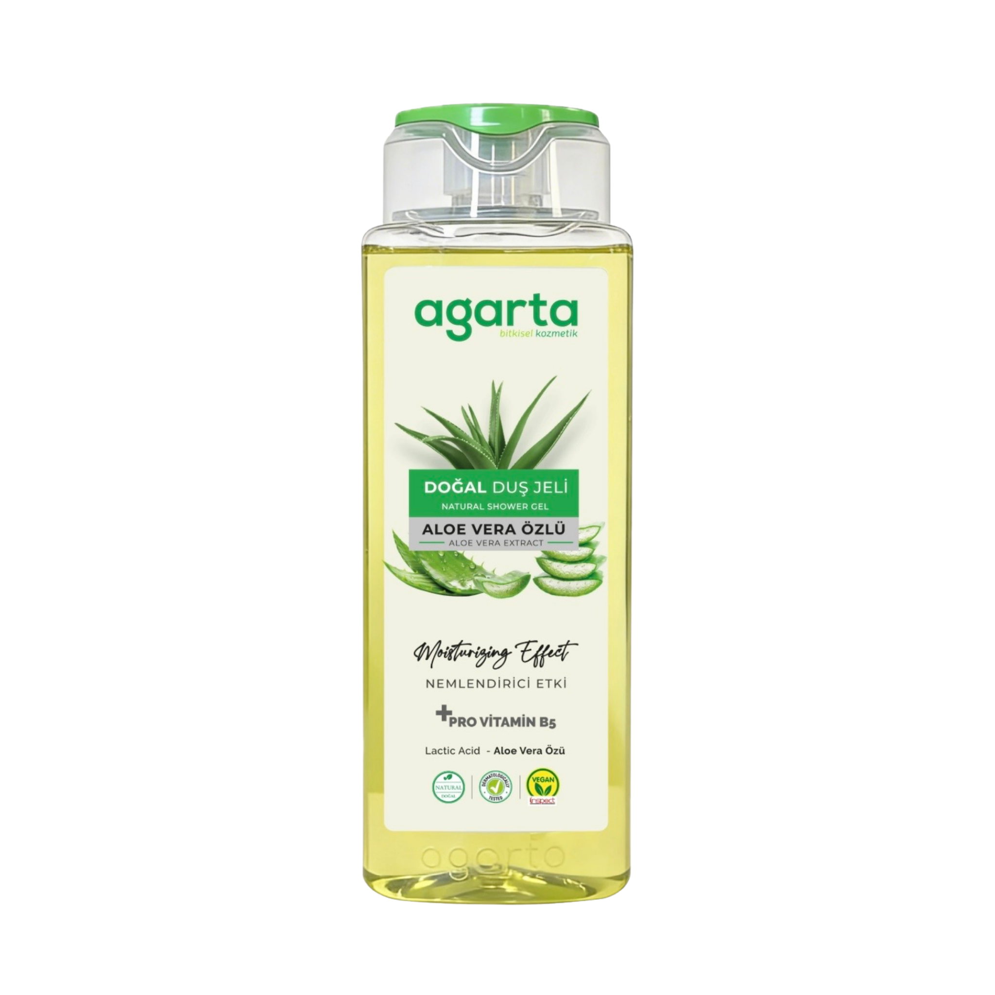 Agarta Doğal AHA Aloe Vera Duş Jeli 400 ml