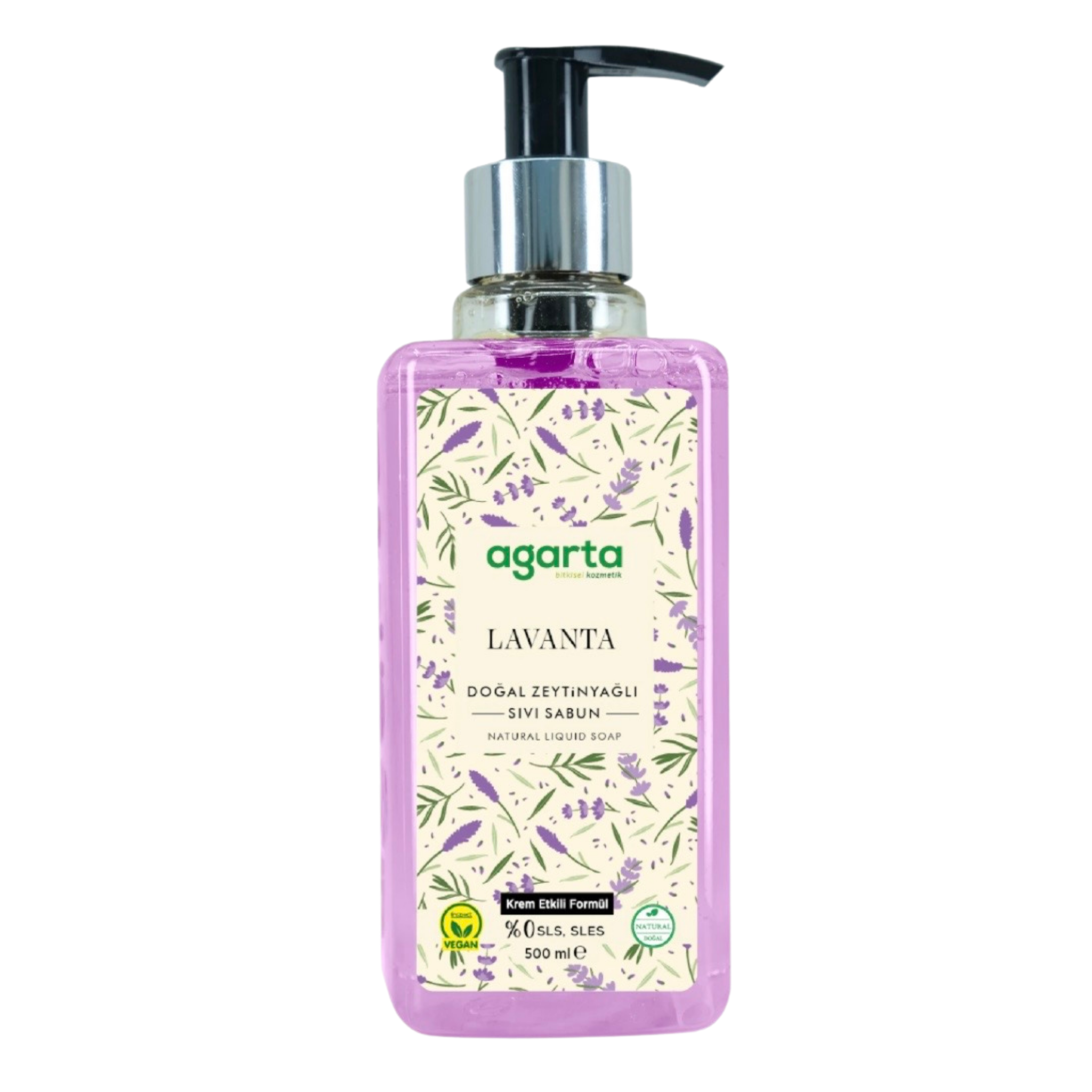 Agarta Natural Lavender Liquid Soap 500 ml