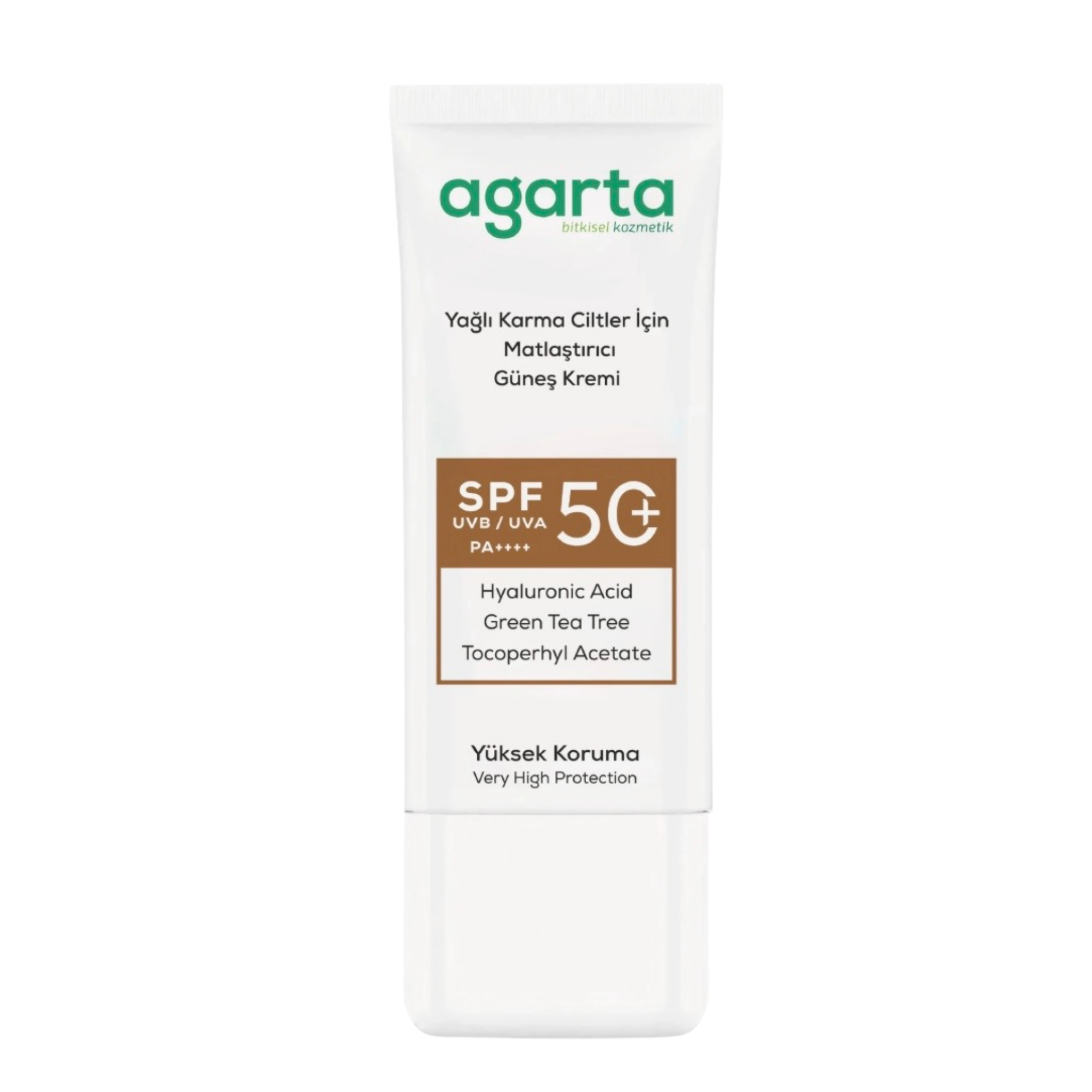 Agarta Mattifying Anti Shine SPF+50 Sunscreen 50 ml