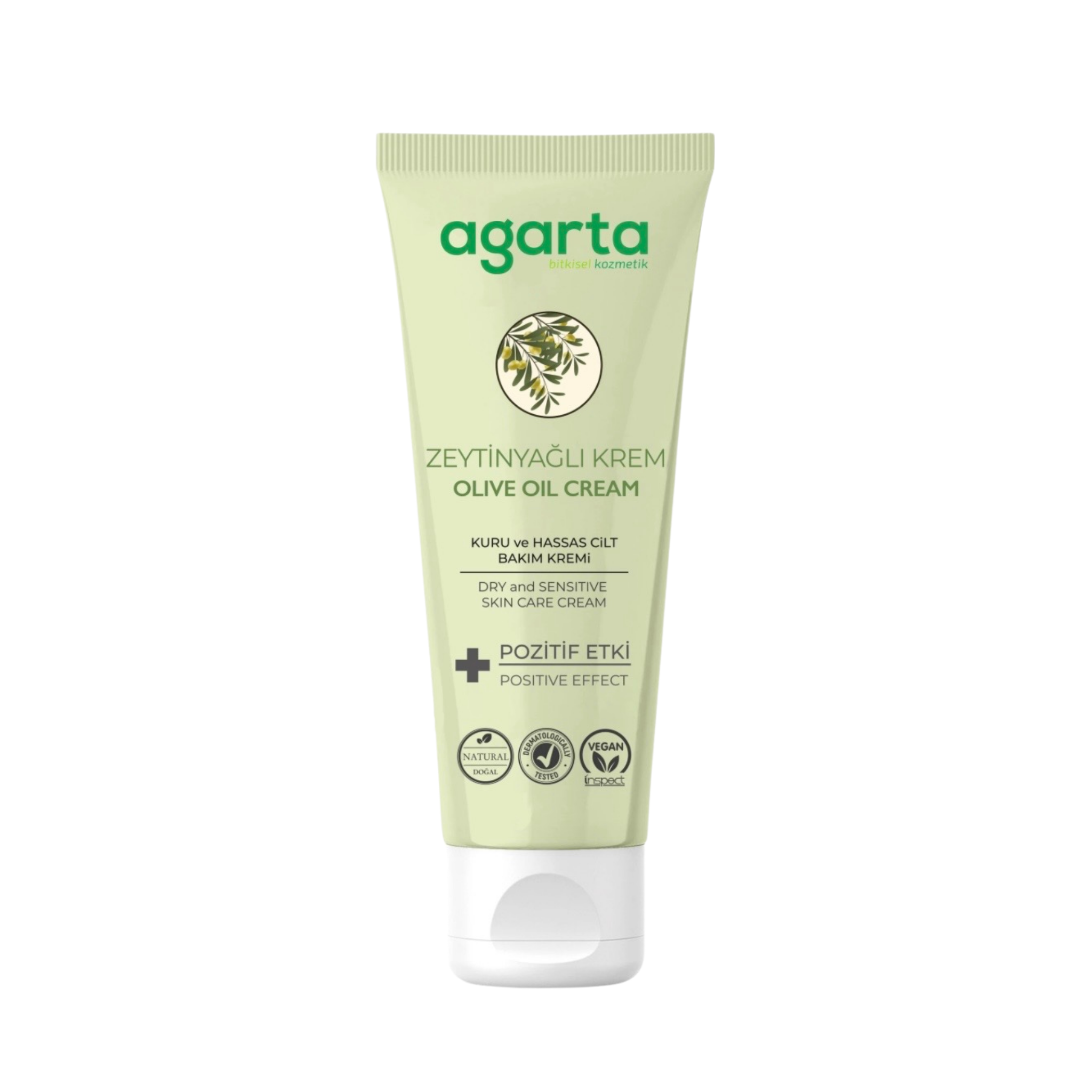 Agarta Natural Olive Oil Moisturizing Hand Skin Care Cream 75 ml