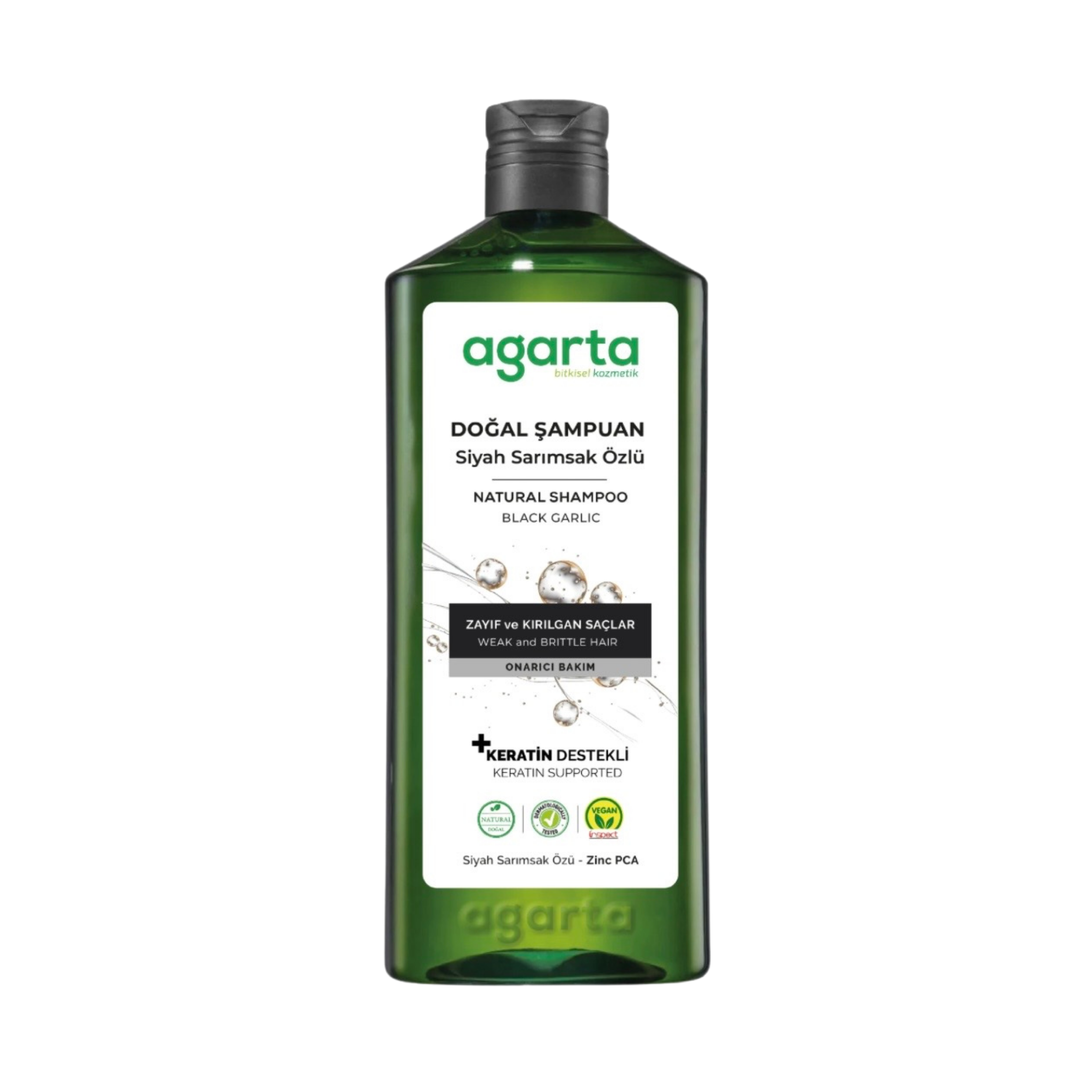 Agarta Natural Anti Hair Loss Black Garlic Shampoo 400 ml
