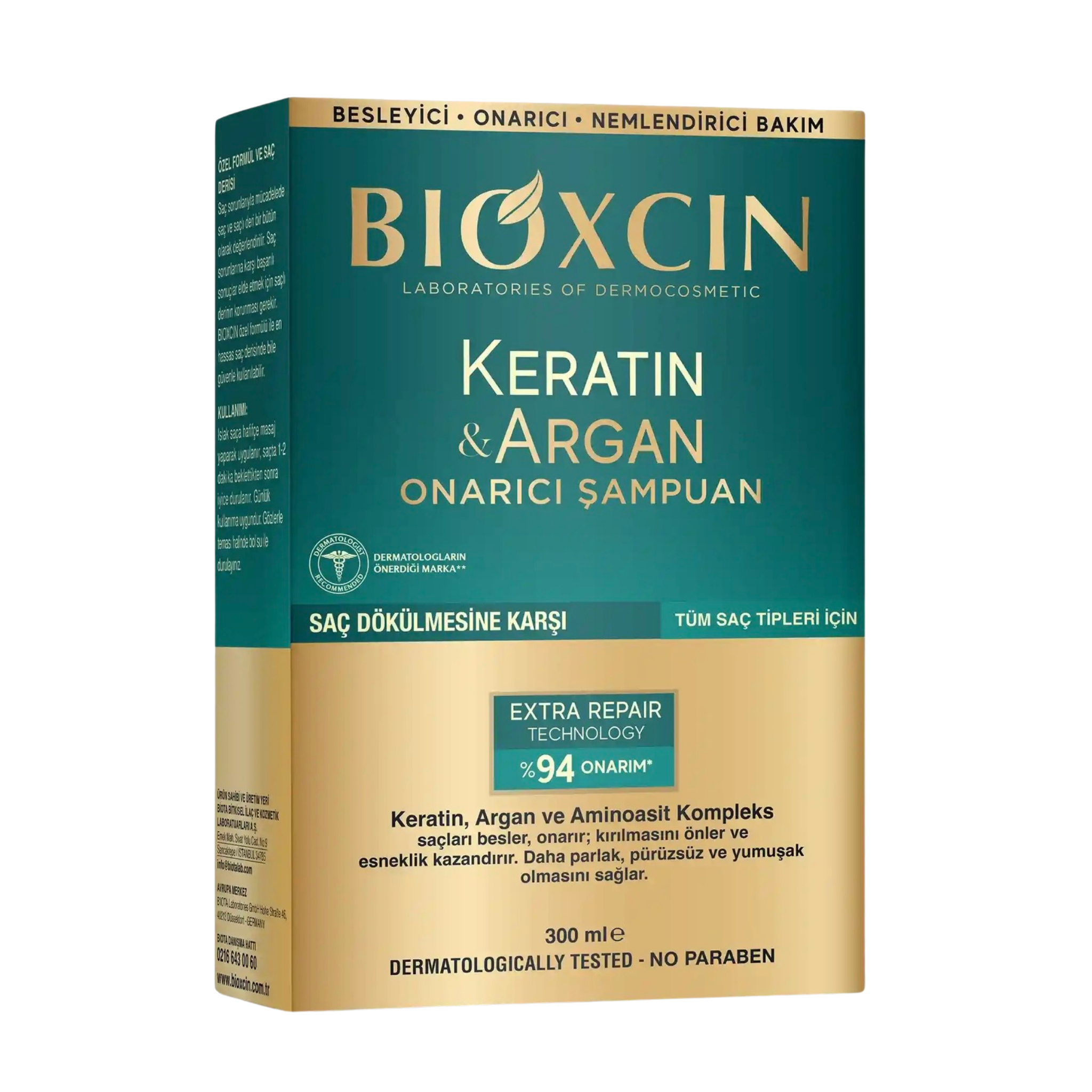 Bioxcin Keratin Argan Repairing Shampoo 300 ml