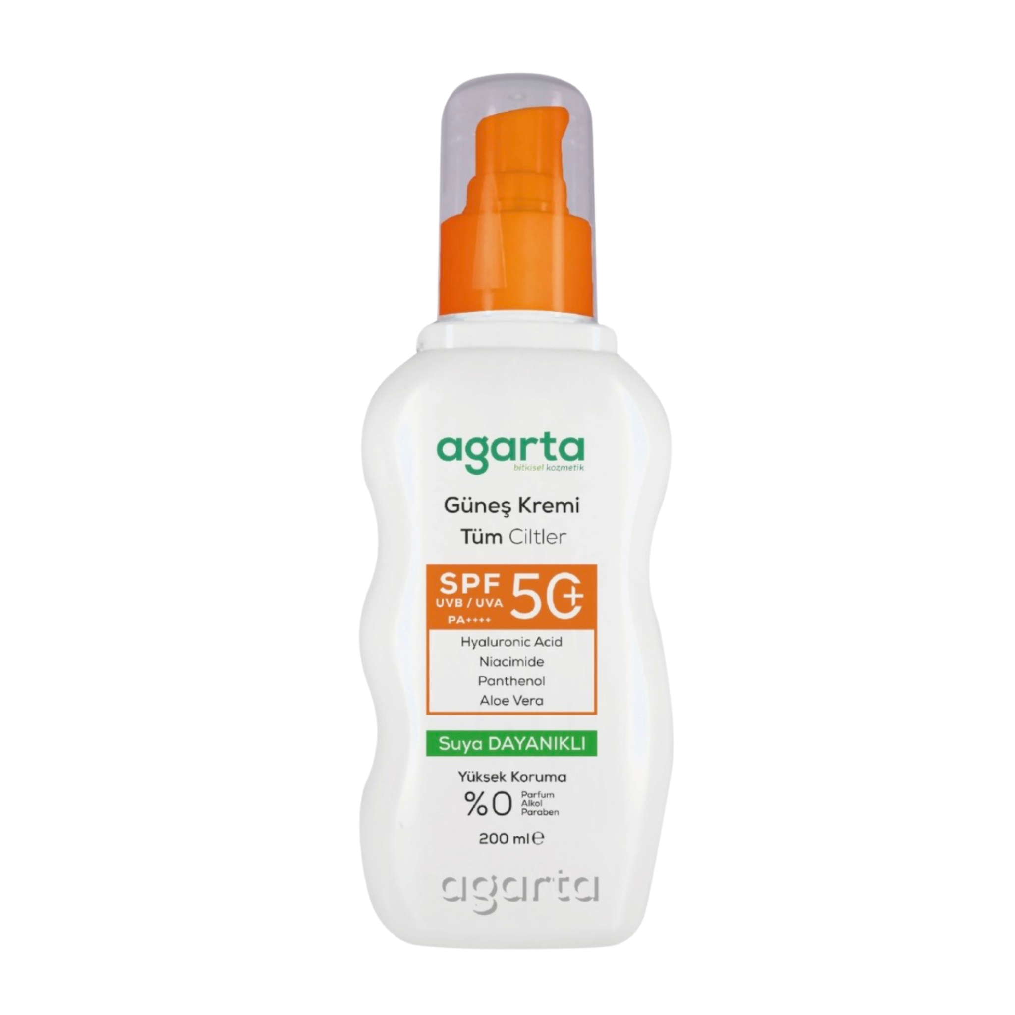 Agarta High Protection SPF 50+ Face Body Sunscreen for Adults 200 ml