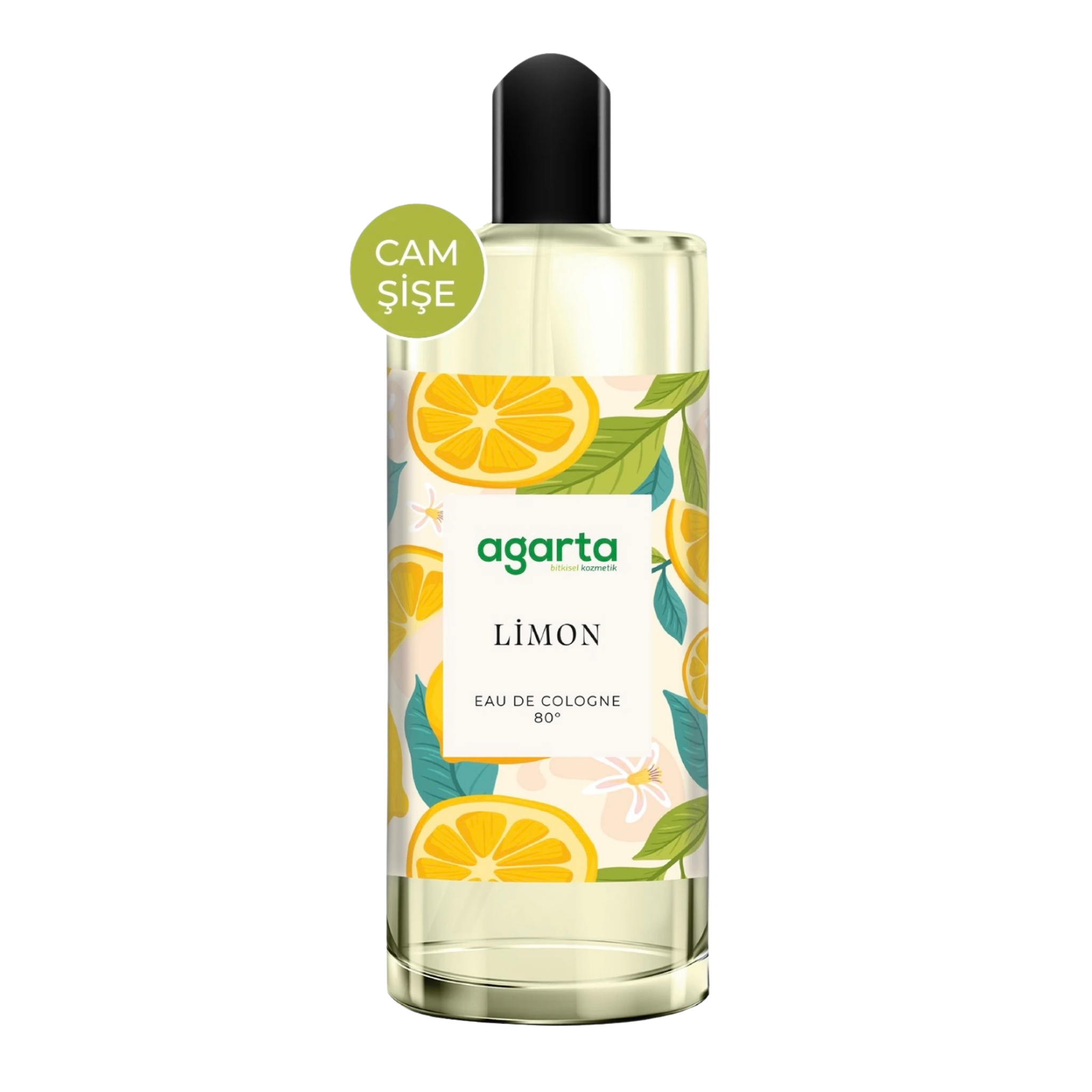Agarta 80 Degree Lemon Cologne Glass Bottle 250 ml