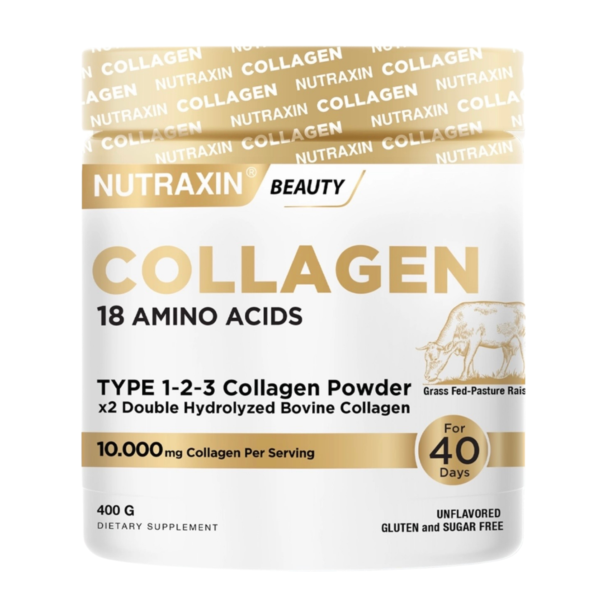 Nutraxin Collagen 18 Amino Acids Powder 400 g  Type 1 2 3