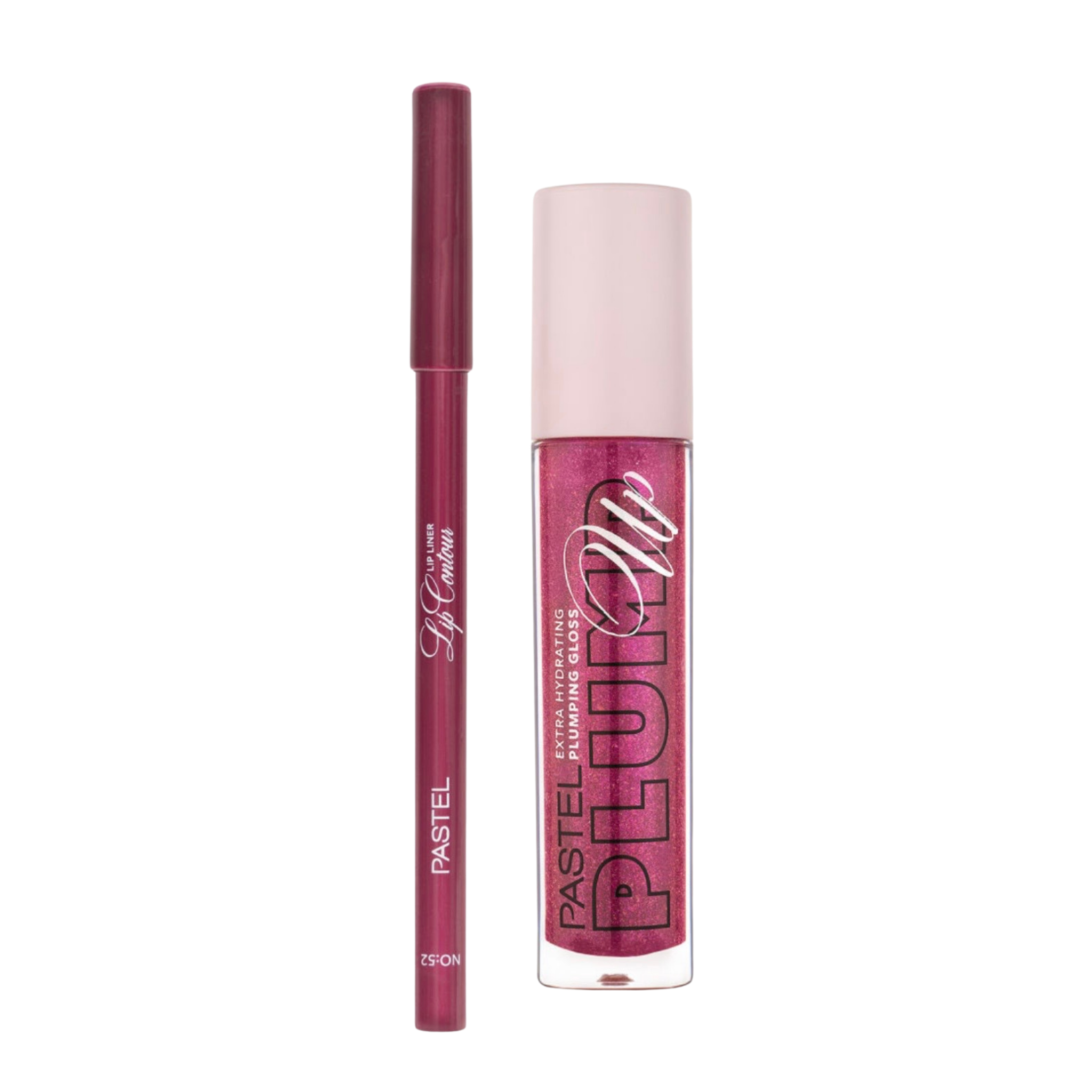 Pastel Plumping Gloss 207 + Pastel Lip Contour Lip Liner 52