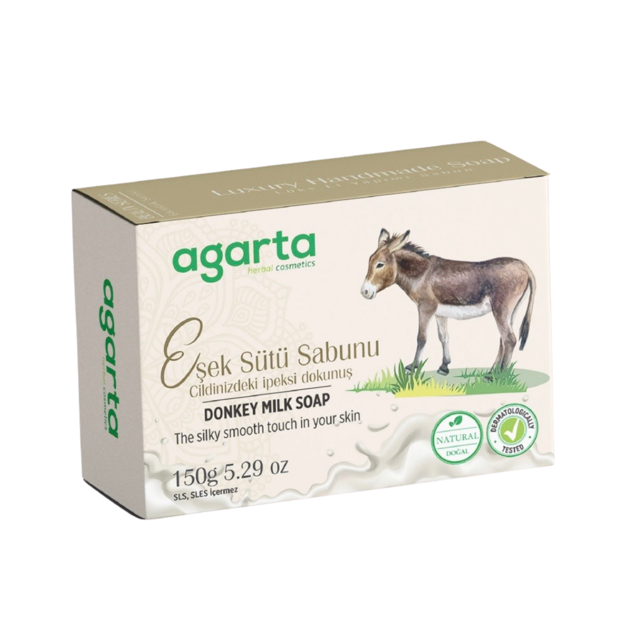 Agarta Natural Handmade Donkey Milk Soap 150 g