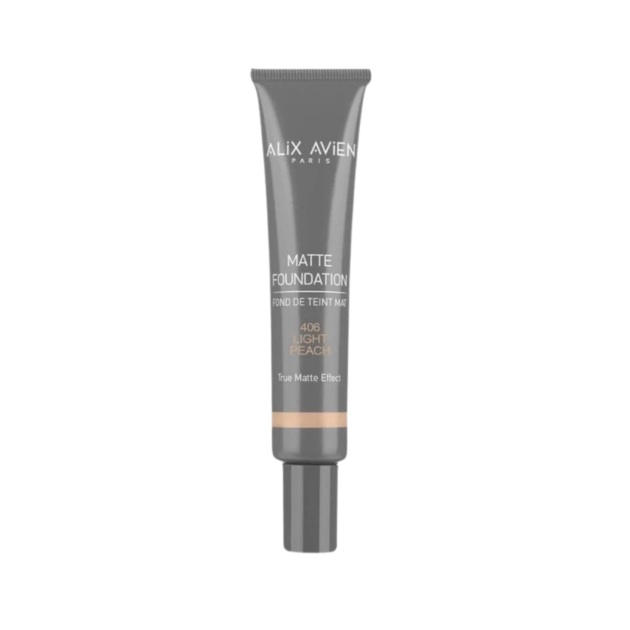 Alix Avien 12-Hour Long-Lasting Matte Foundation with Vitamin E 406 Light Peach 40 ml