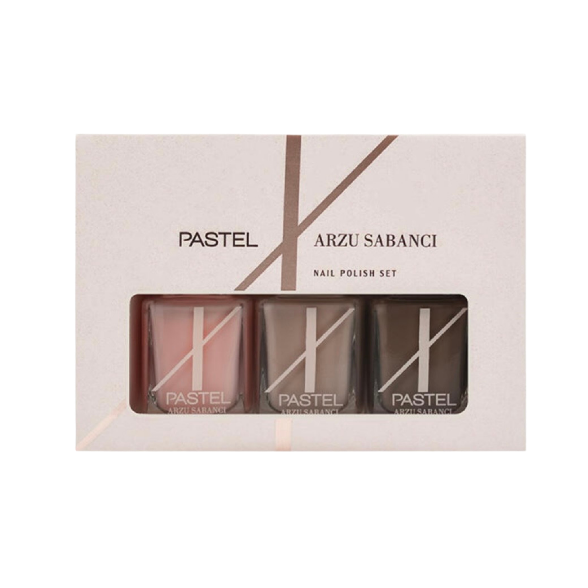 Pastel X Arzu Sabancı Oje Set 1 Nude-Beige-Brown