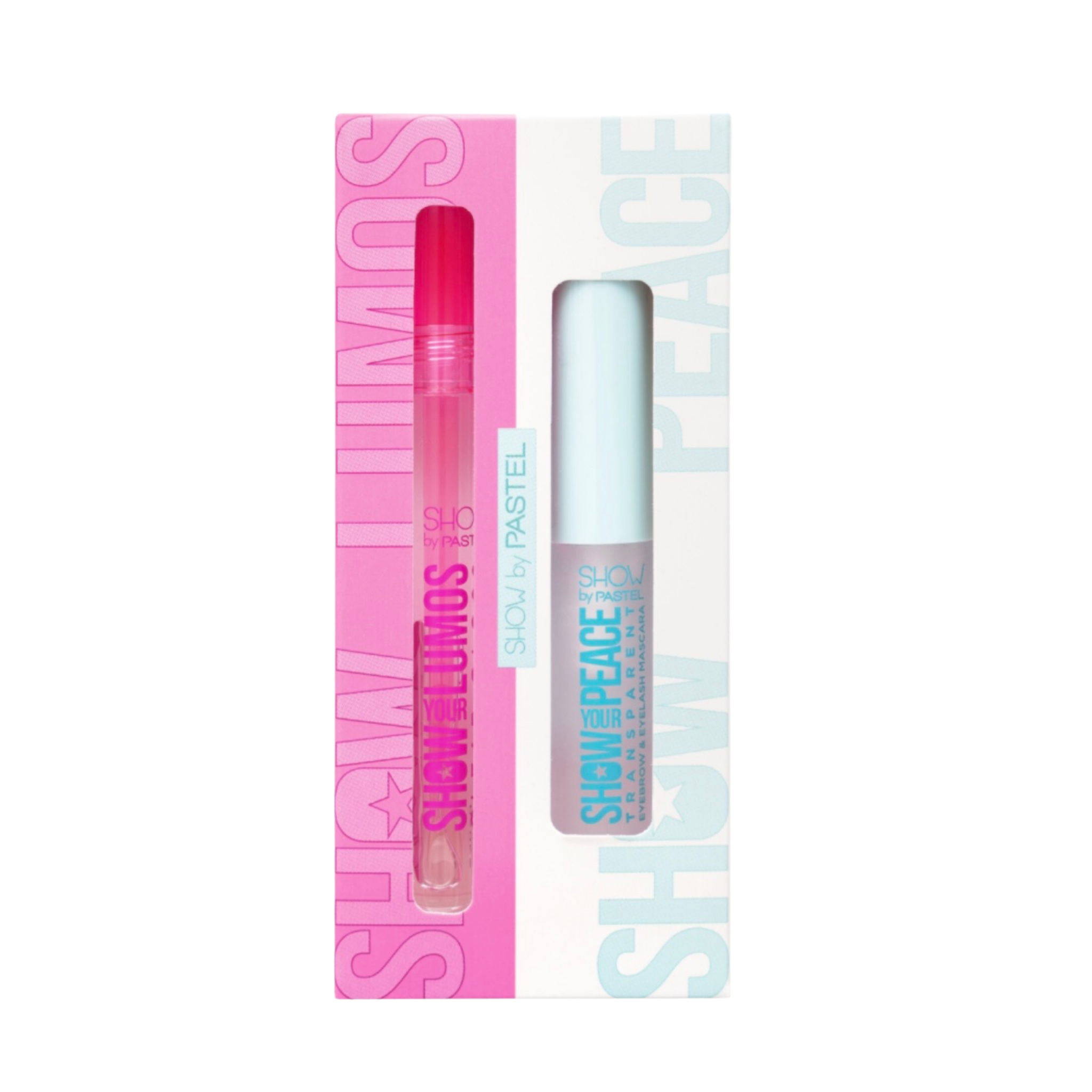 Show By Pastel Show Your Lumos Lip Gloss & Show Your Peace Transparent Brow and Lash Mascara Set 2.3 ml - 4.5 g