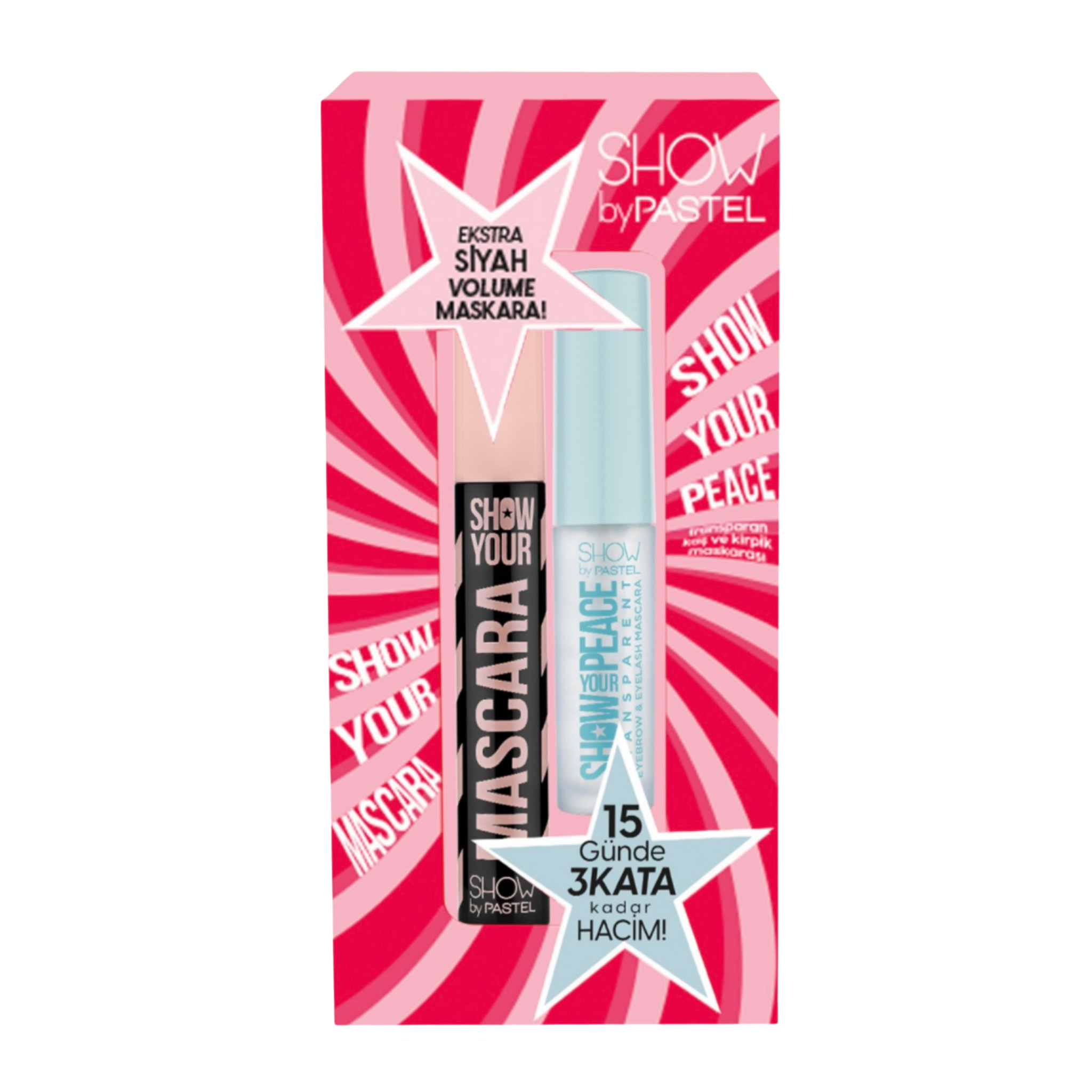 Show By Pastel Show Your Mascara&Show Your Peace-Transparent Eyebrow&Lash Mascara