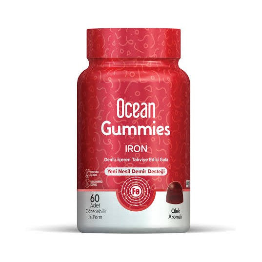 Ocean Gummies Iron 60 Chewable Gel Form